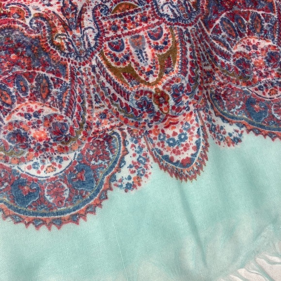 Sheer chiffon extra long wide two sided scarf - Picture 6 of 11